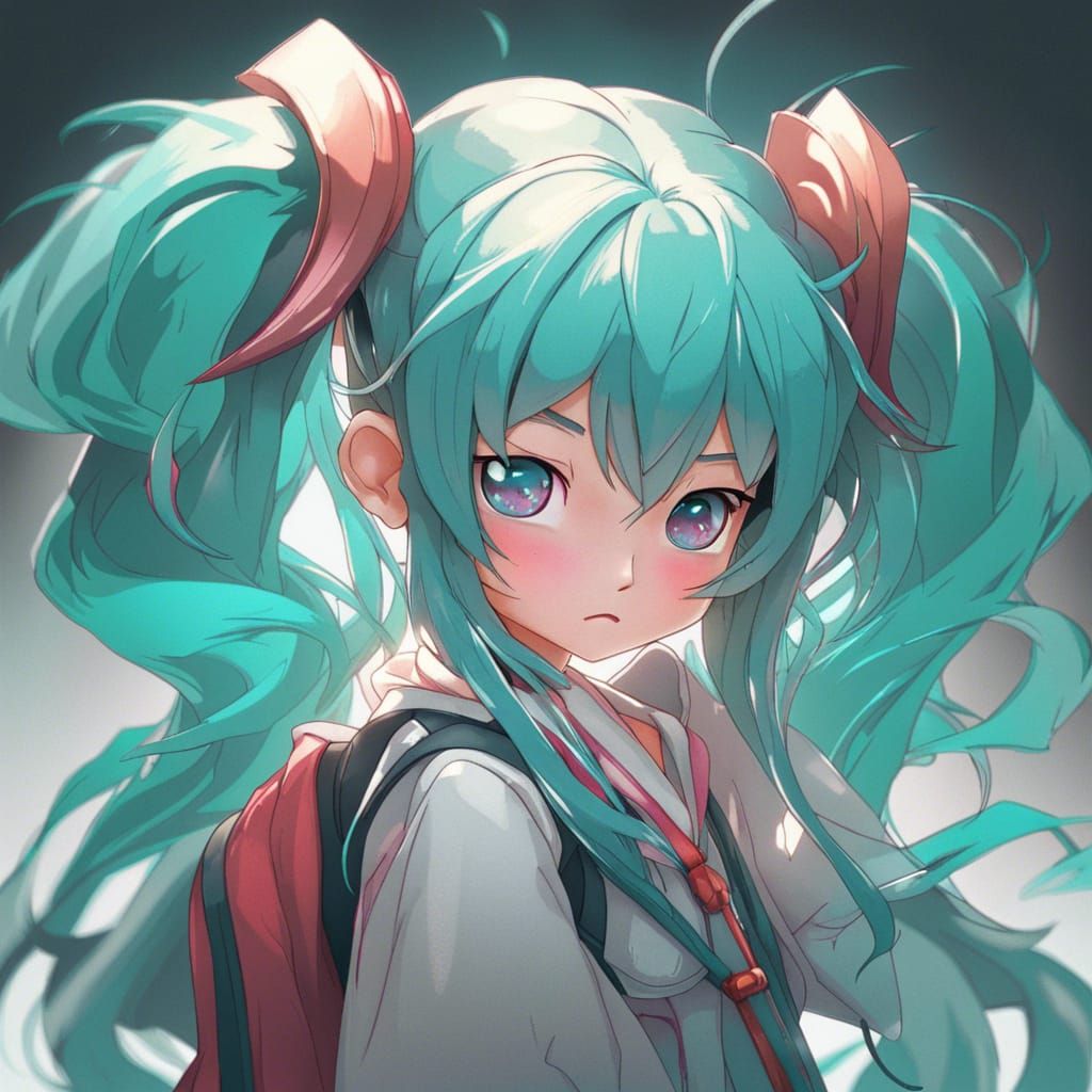 Chibi Hatsune Miku Monster's First School Day