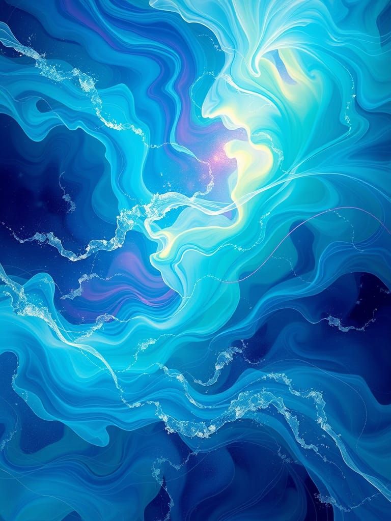 Ethereal Wind Energy Abstract Digital Painting