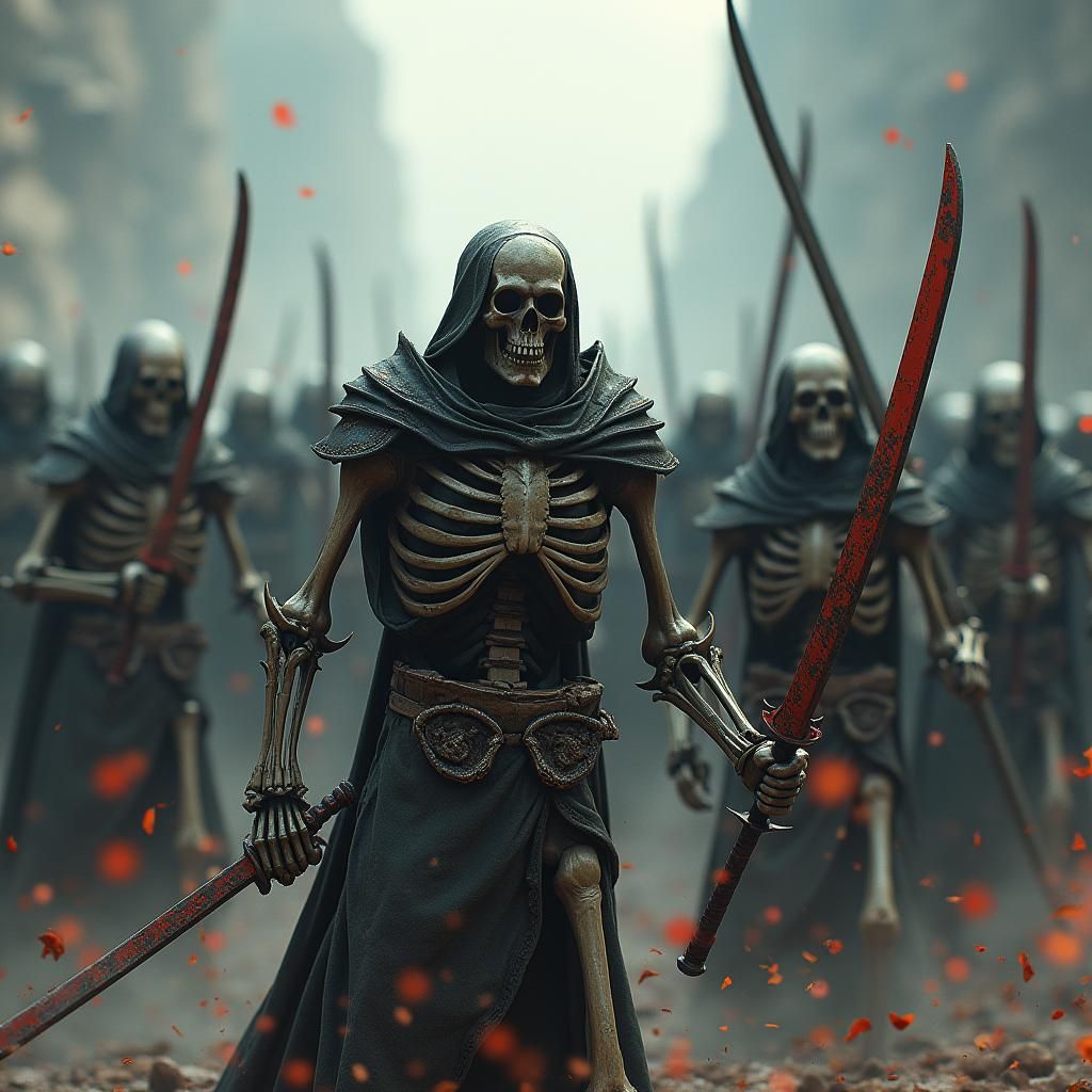 Fantastical Skeleton Army Concept Art