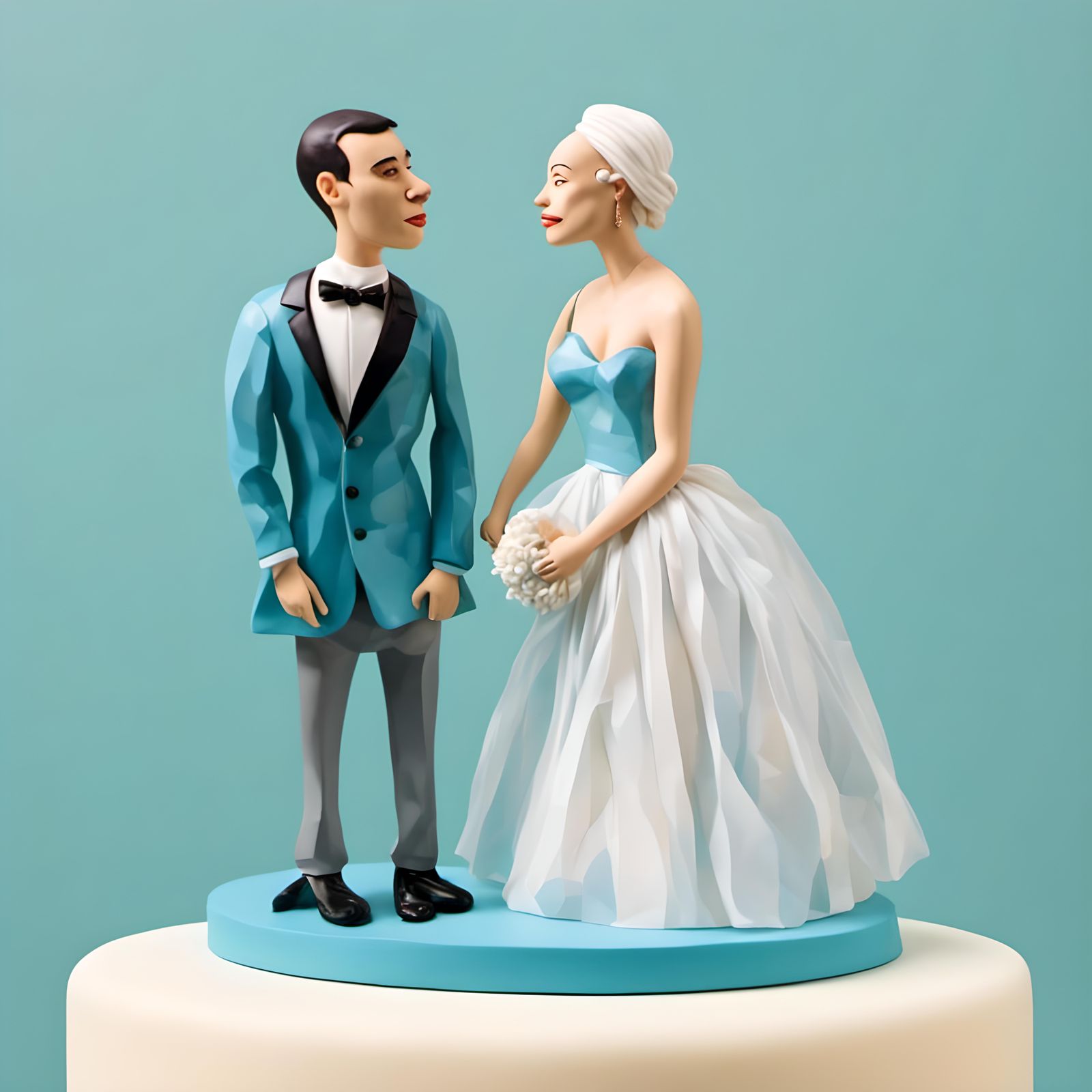 Prismatic Cake Topper: Maximalist Imagist Design