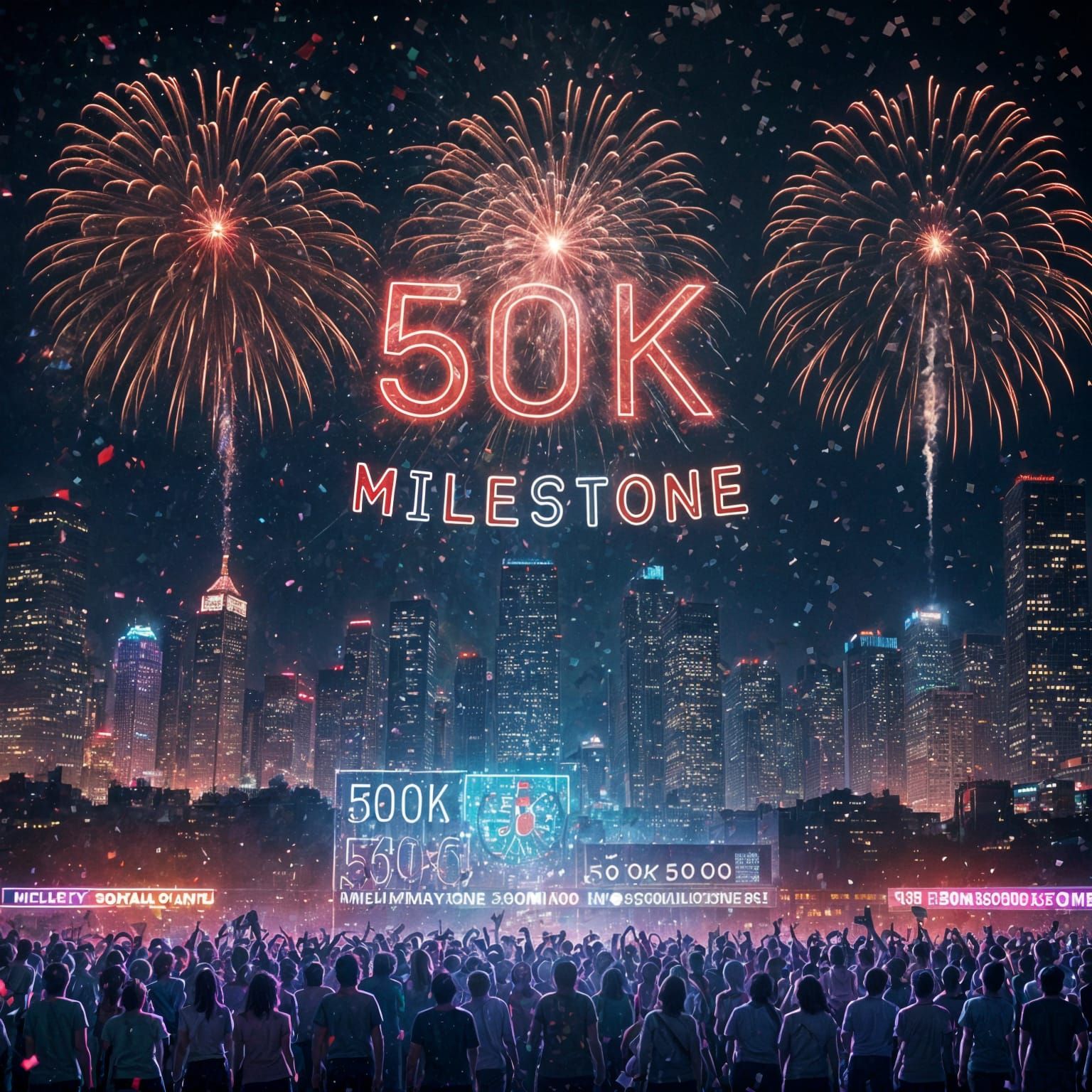 City Celebrates 50k Milestone with Fireworks