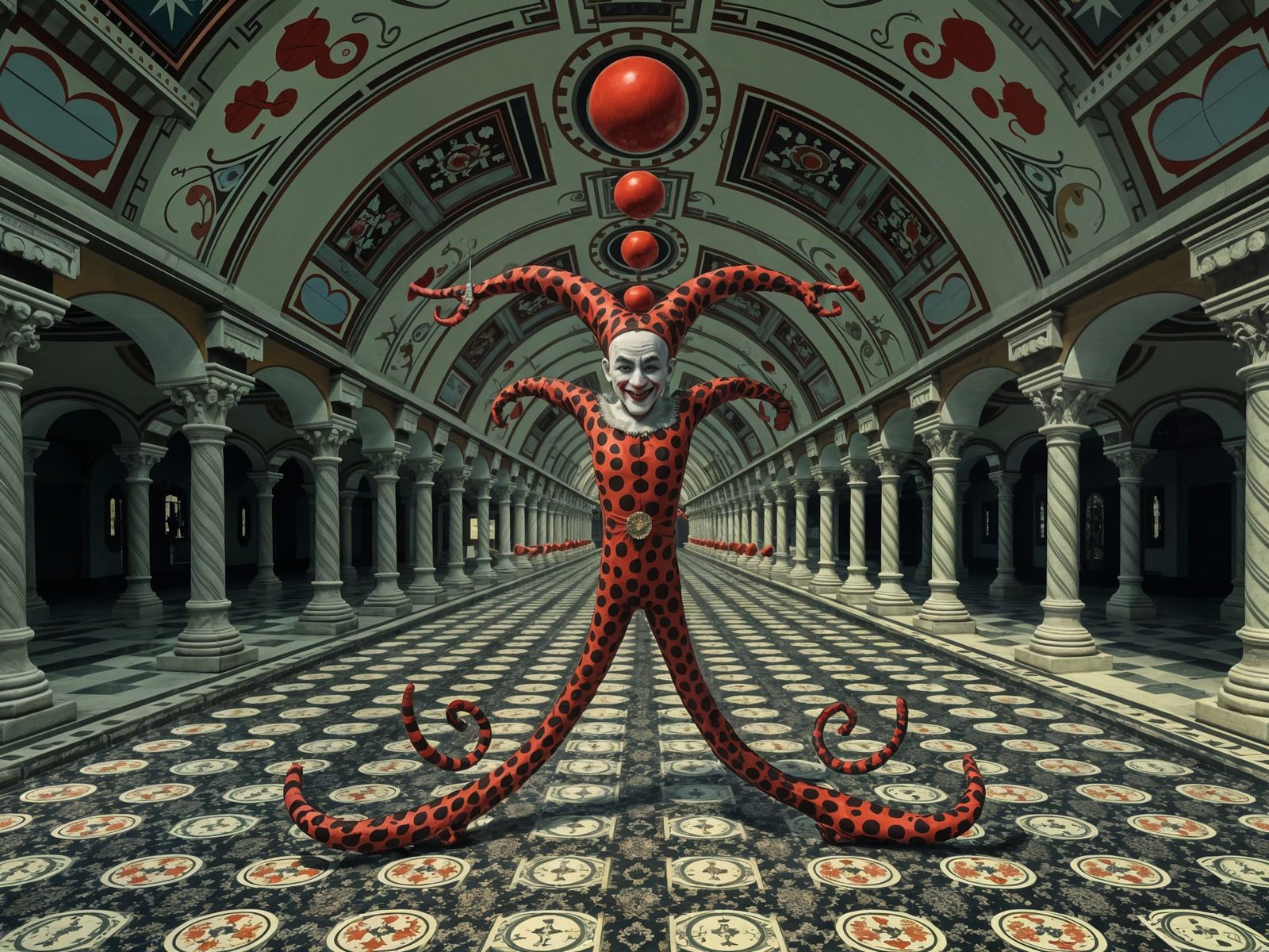 Infinite Jester Chaos Causing in Portico Breezeways and Unin...