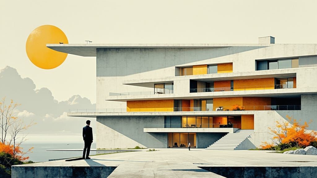 Modern Italian Architectural Dreamscape in Renzo Piano's Sty...