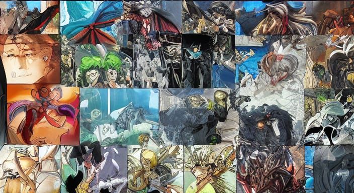 Anime Manga Cel-Shaded Art by Studio Trigger