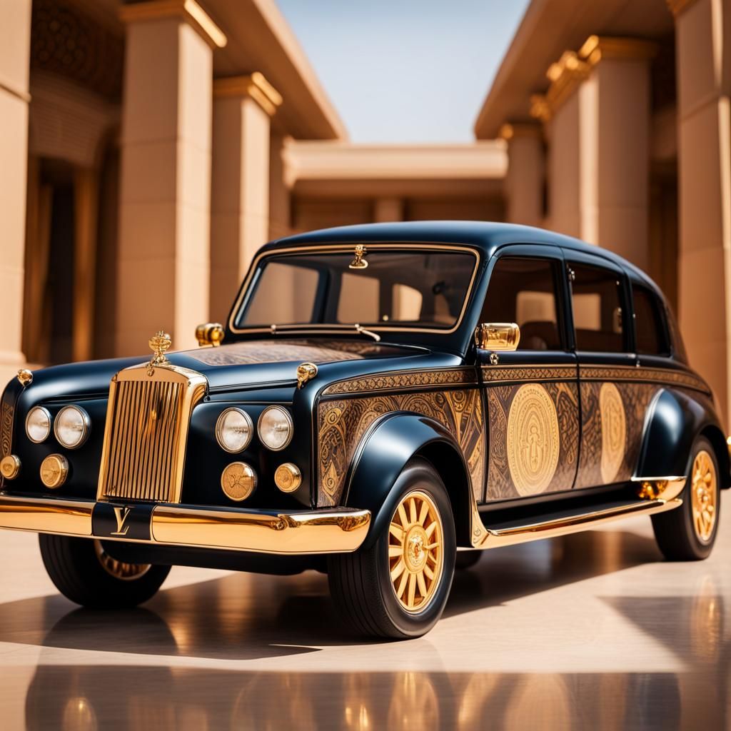 Pharaonic Engraved Luxury Car Design