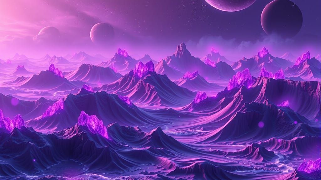 Epic Vibrational Landscapes in Digital Matte Painting