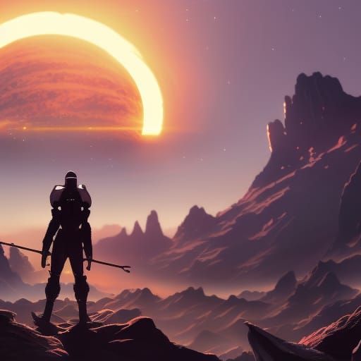 Sun Portal Docking Station: Fantastical Concept Art