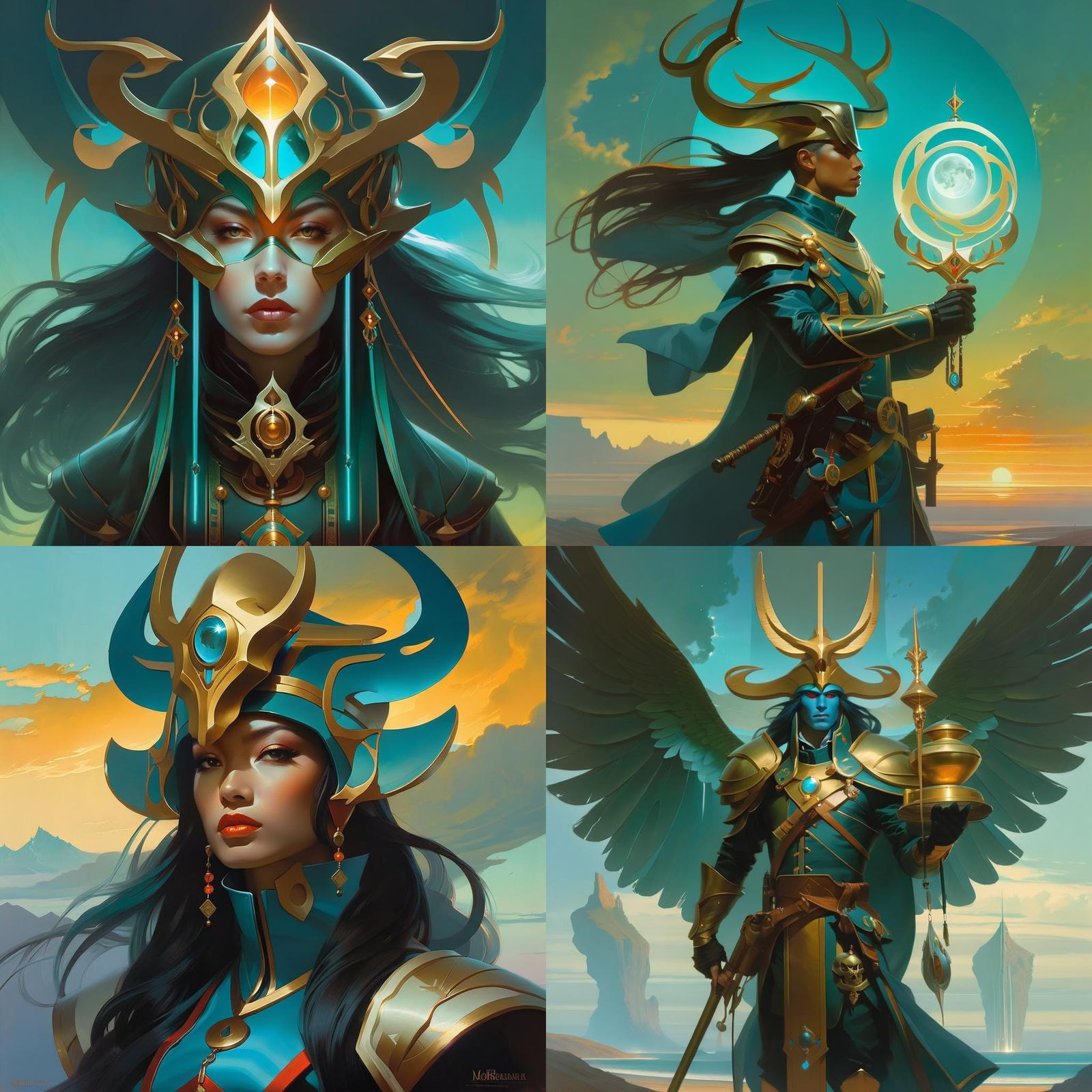 Ethereal Character Portrait in Fantasy Art Style