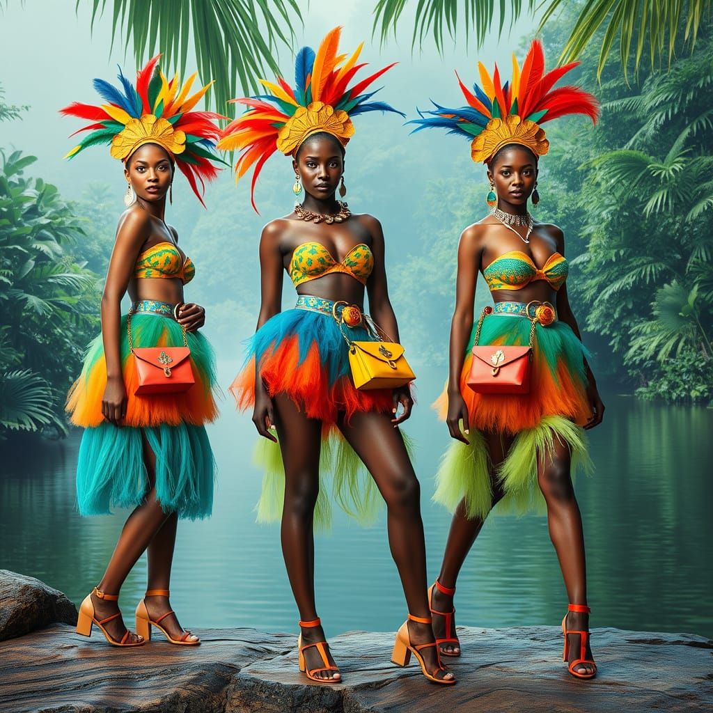 Vibrant Amazonian Fashion Show Inspired by Afro Colombian Cu...