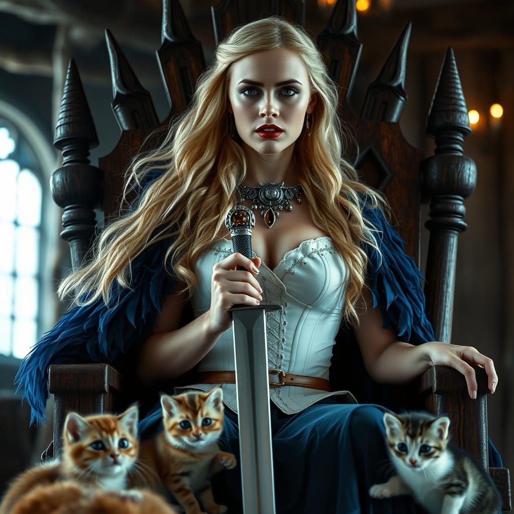 Viking Goddess of Valor in Cinematic Glory