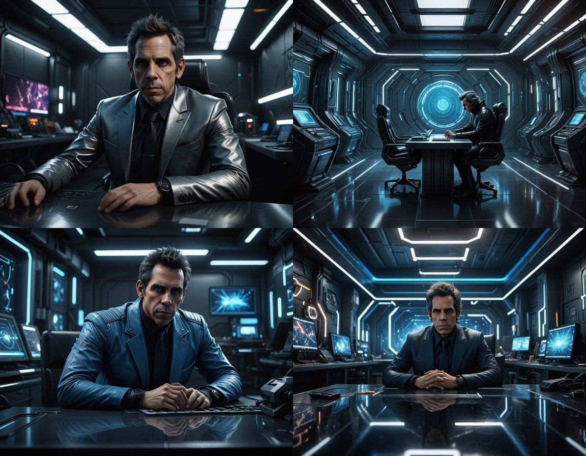 Ben Stiller in the Lumon Industries office (Severance) art