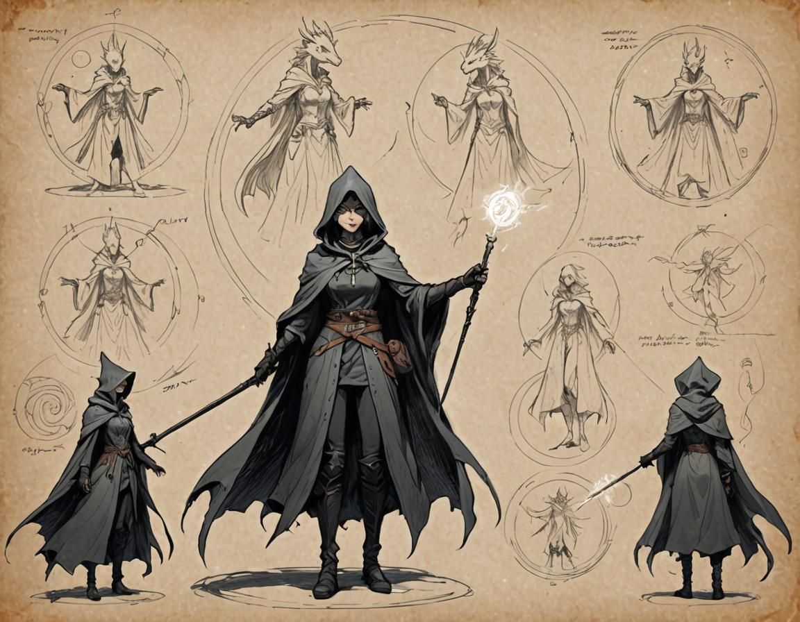 Fantasy Dragon Character Sketch in Pencil