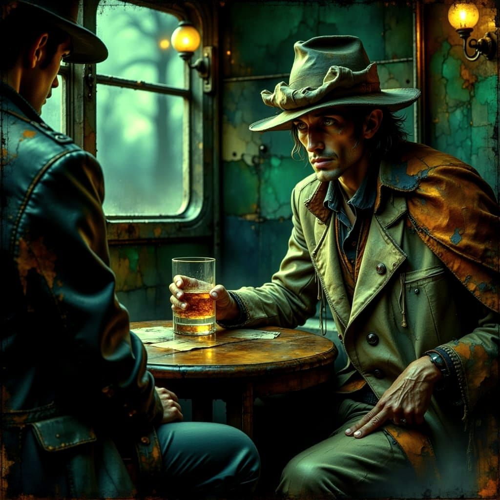 Mysterious Gambler Reveals Secrets of the Road in a Moody, C...