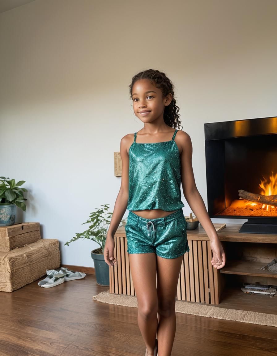 Charming Young Girl Portrait in Hyper-Realistic 8K