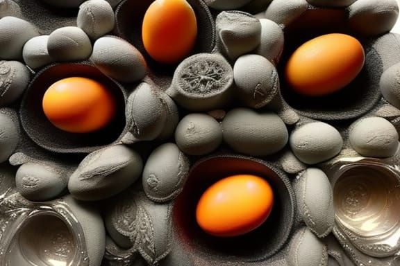 Hyperrealistic Deviled Eggs with Elaborate Piping