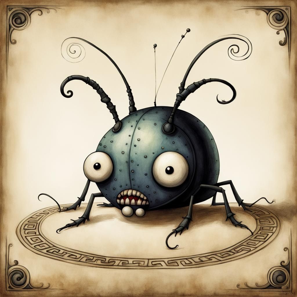 Cartoon Bug Rolling: Burton, Coss, and Carman Style