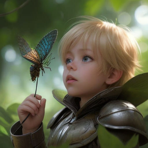 Child Befriends a Huge Bug