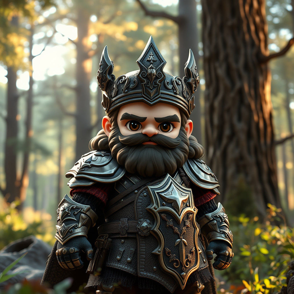 a chibi kawaii tiny hyper realistic baby Rubeus Hagrid as wa...
