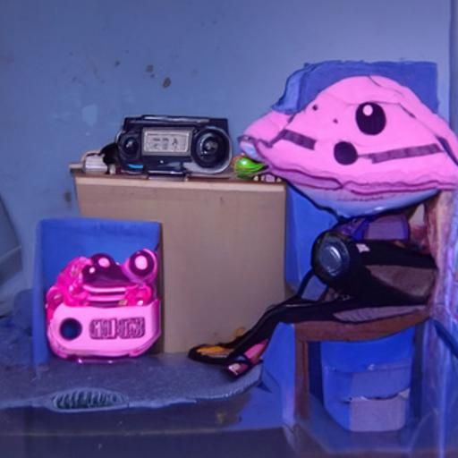 Anime Frog and Gamer Girl by Radio