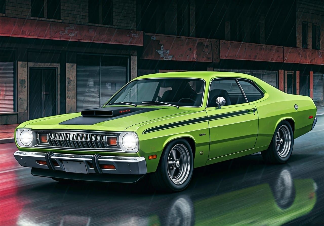 1970 Plymouth Duster 340 on Detroit Street