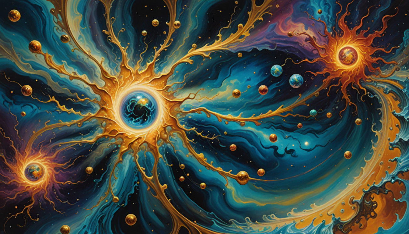 Vibrant Cosmic Star Clusters Swirl with Plasma Whirlpools in...