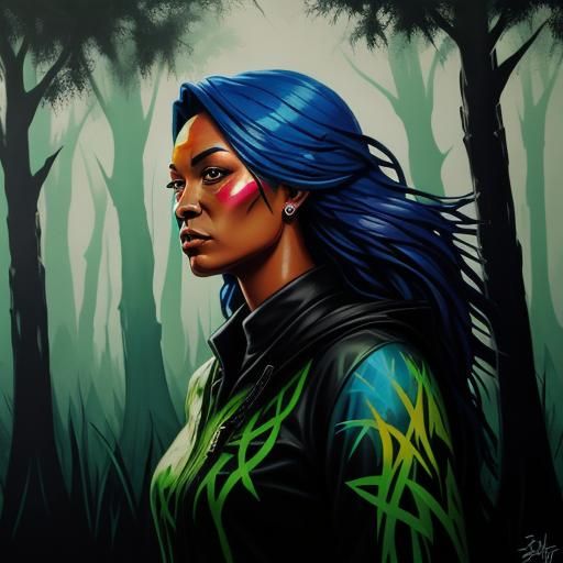 Spirits of Trees and Crops in Graffiti Art