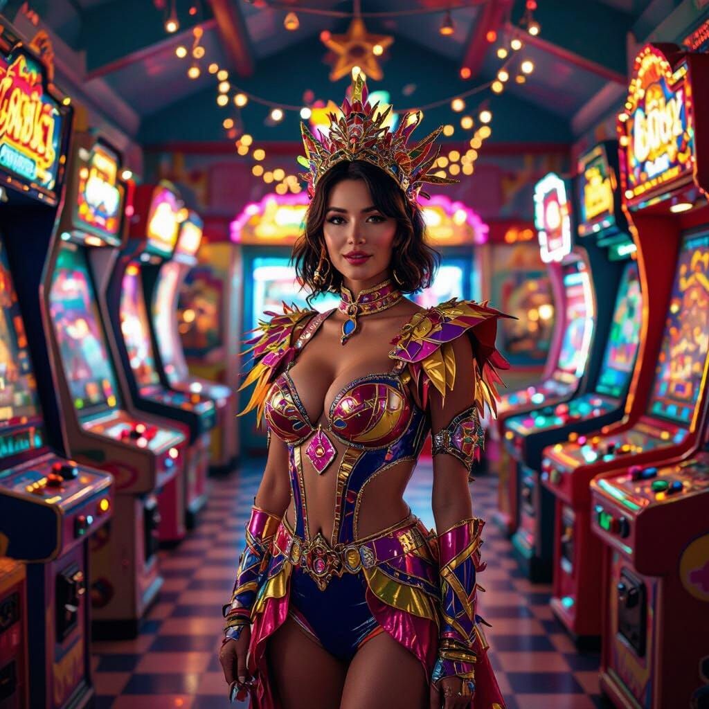 Captain Joy in Hyperrealistic Arcade