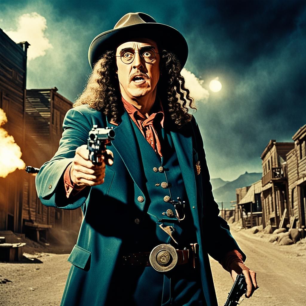 Weird Al Yankovic as Gunslinger in Cinematic Style