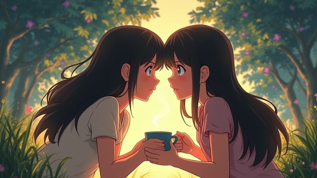 Breathtaking Anime Key Visual in Deep Color