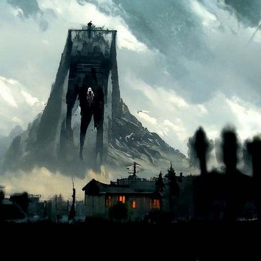 Ominous Structure Looms Over Mountain Town