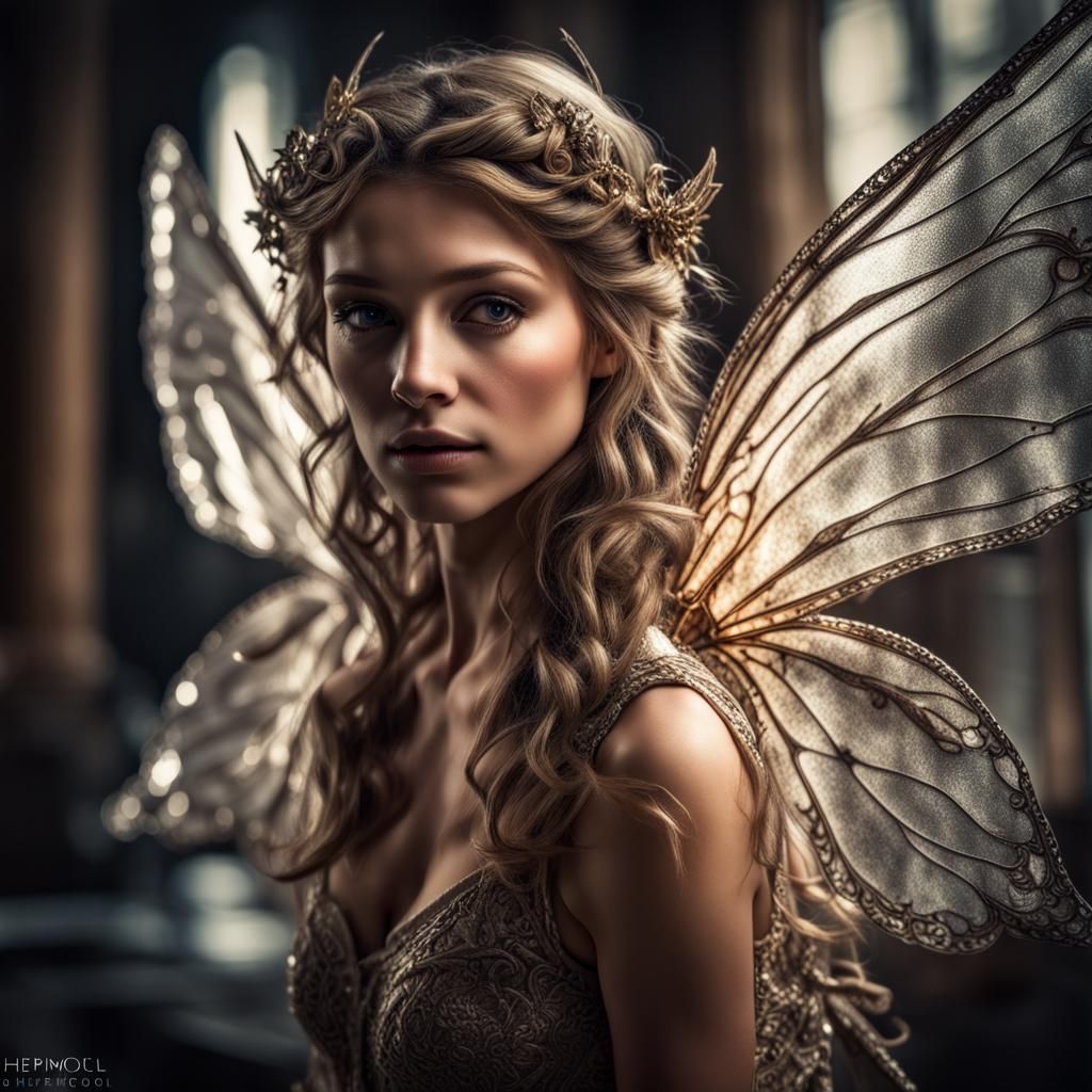 Powerful Fairy with Iridescent Wings