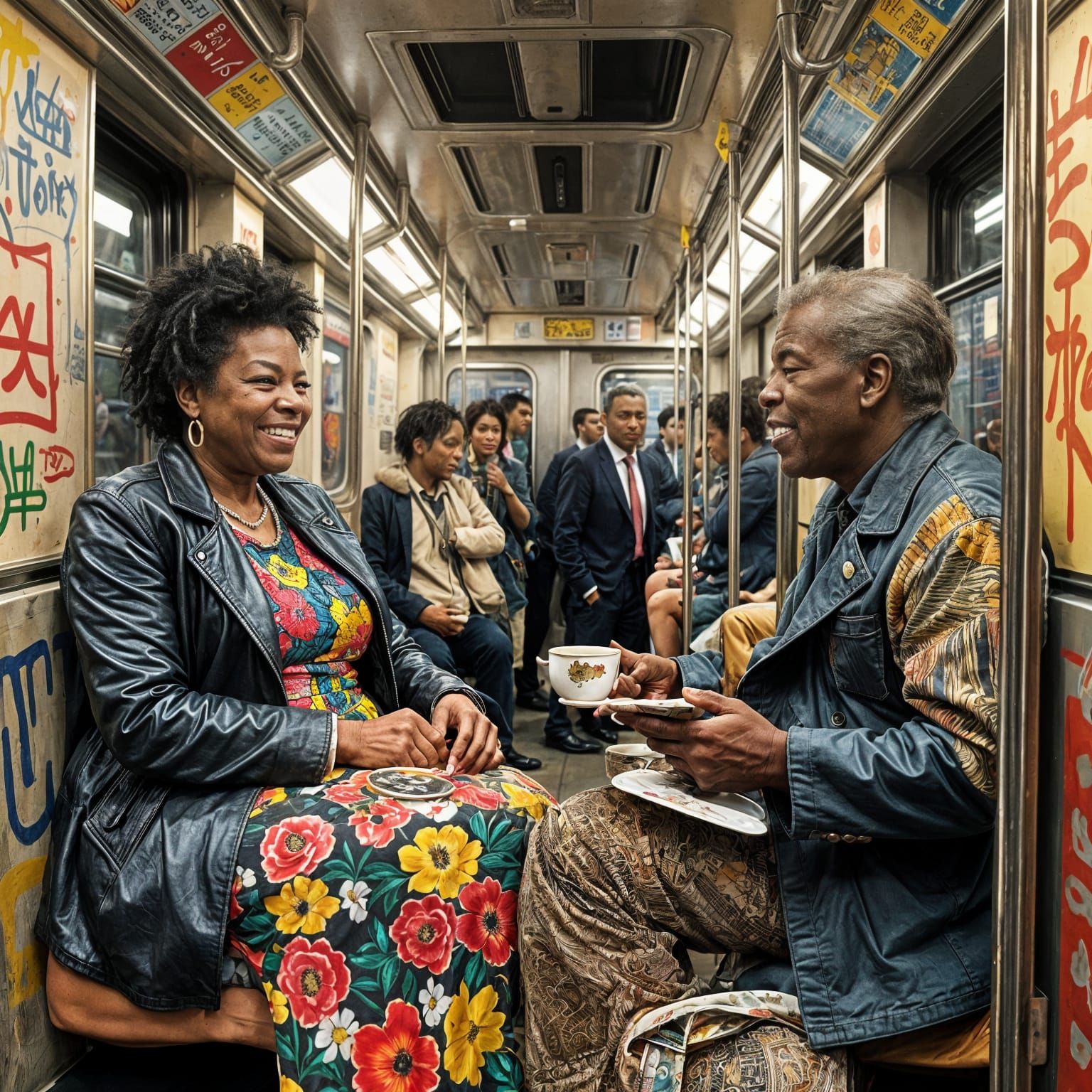 Maya Angelou and an old friend take a picnic together in the Subway in New York. The tea is weak, yet the friendship str...