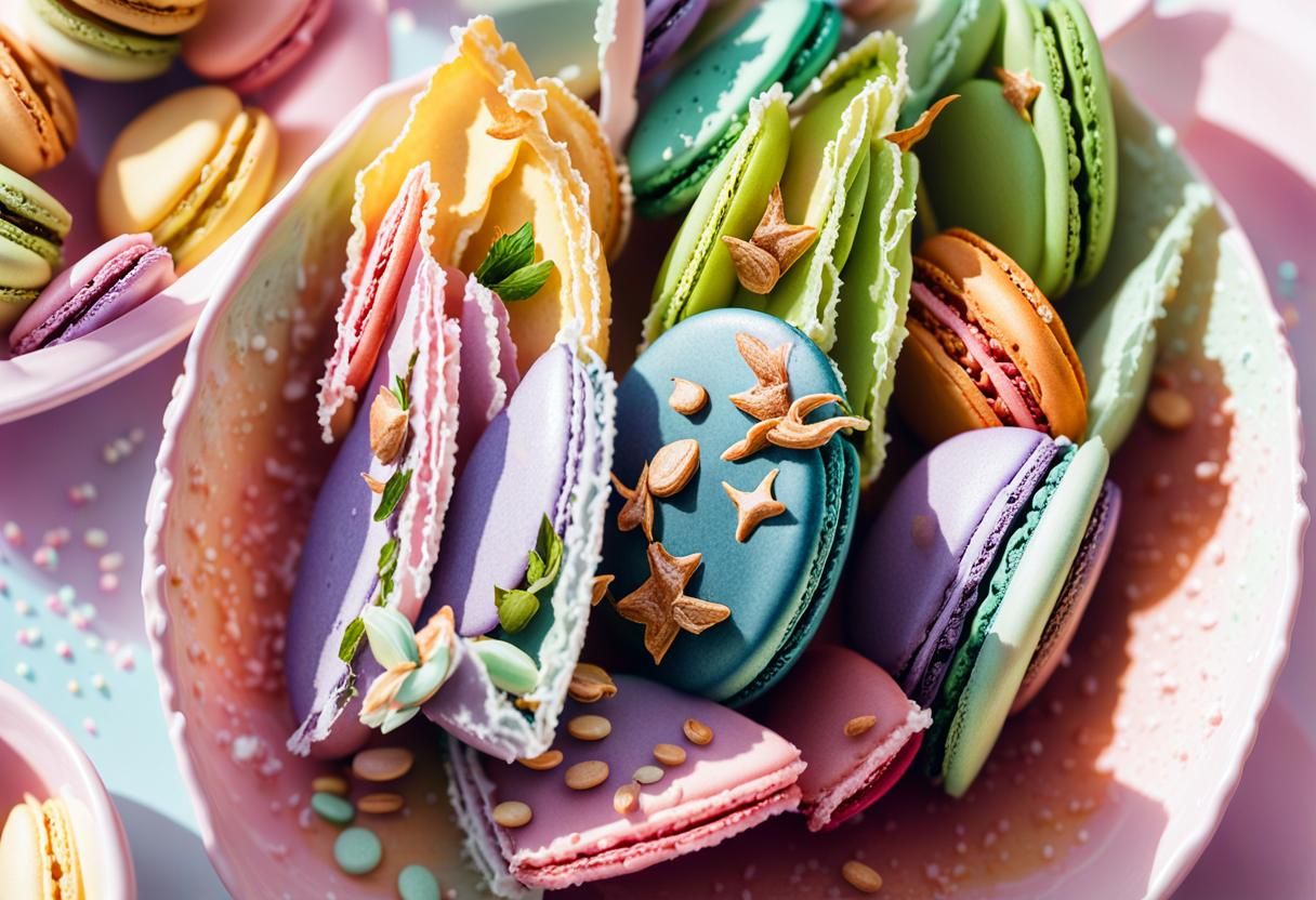 Colorful Dessert Illustration in Watercolor Style