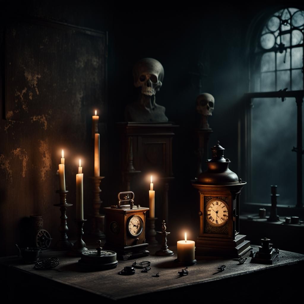 Haunted Objects in Dark Fantasy Setting