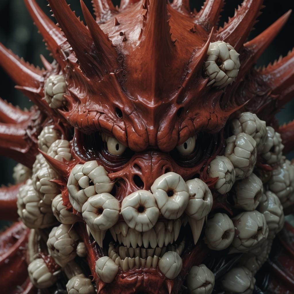 Hyperrealistic Sharp Teeth in High Definition