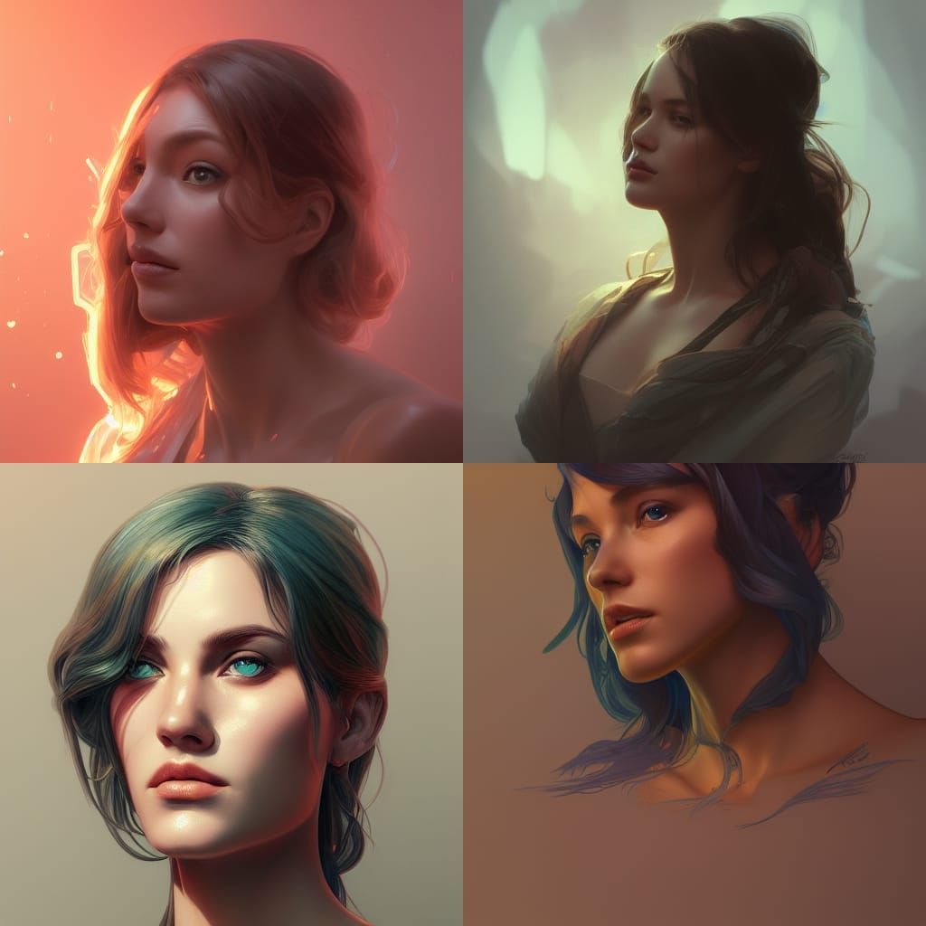 Detailed Portrait of Cal Kestis in Art Nouveau Style