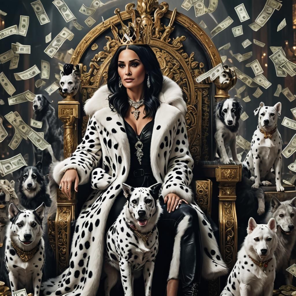 Nikki Bella as Cruella: Digital Matte Painting
