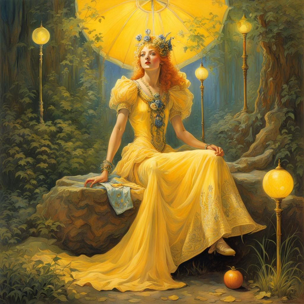 Lady in yellow