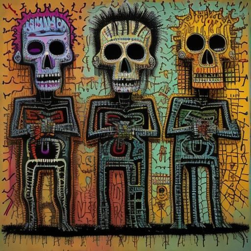 The Walking Dead: A Basquiat-Dali Fusion