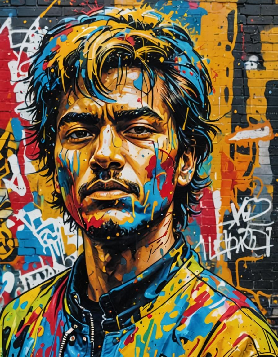 Urban Surrealism: Graffiti Art in Street Alley