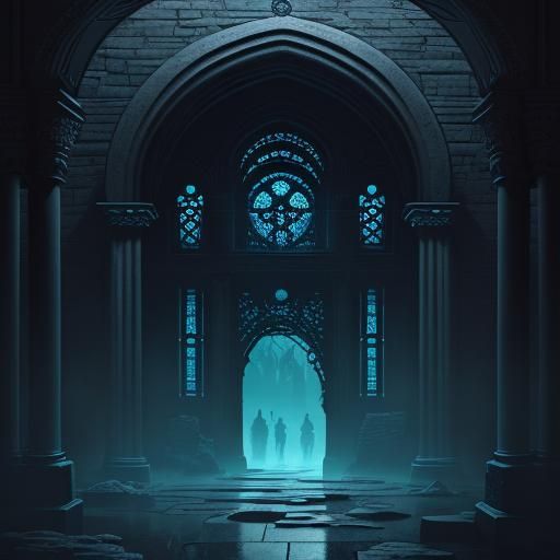 Mystical Abyssal Mirror Portal in Fantasy Concept Art