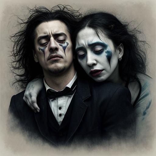 Boy in Emotional Turmoil: Surrealist Inspired Art