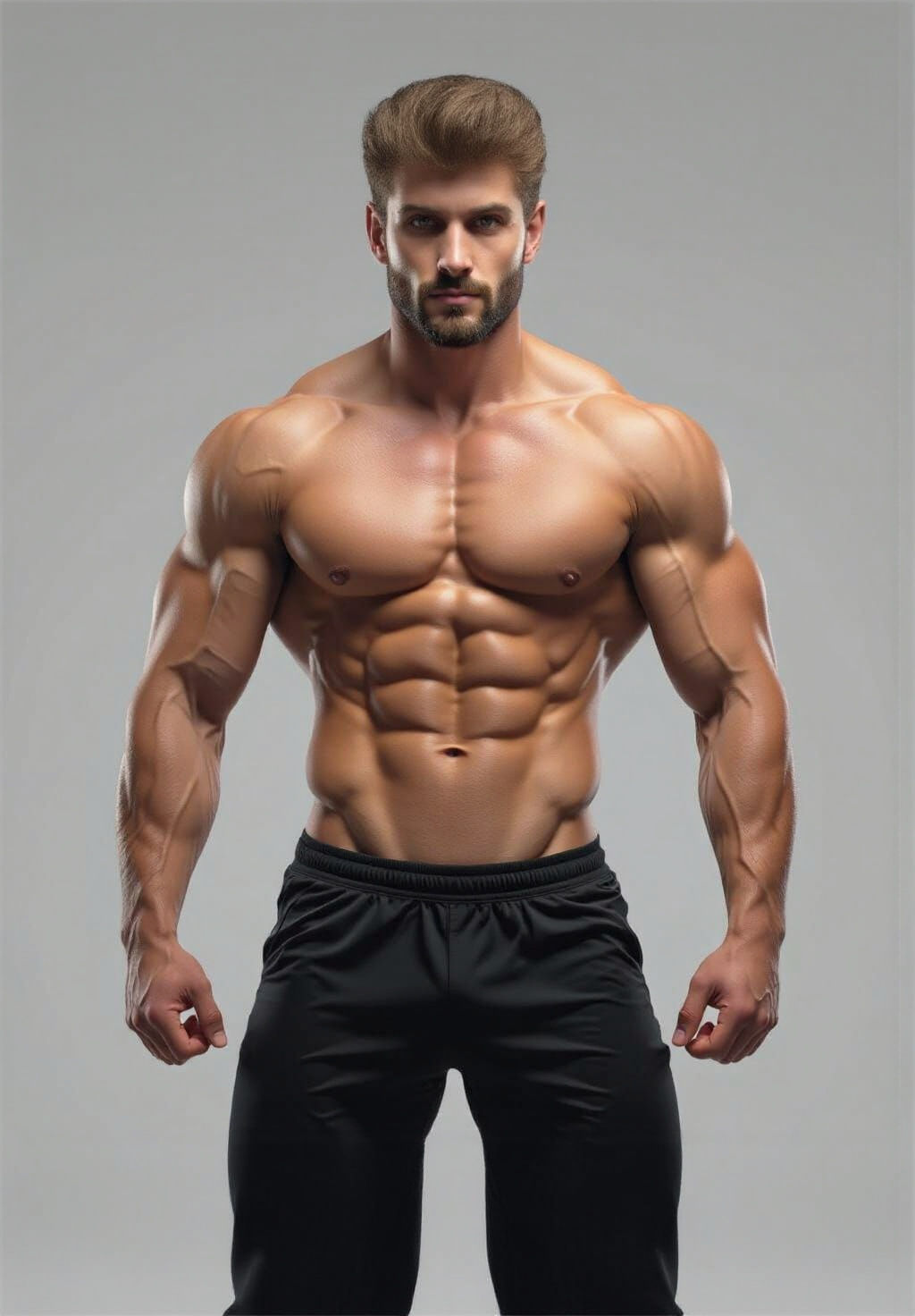 Muscular Male Figure Inspired by Wolverine