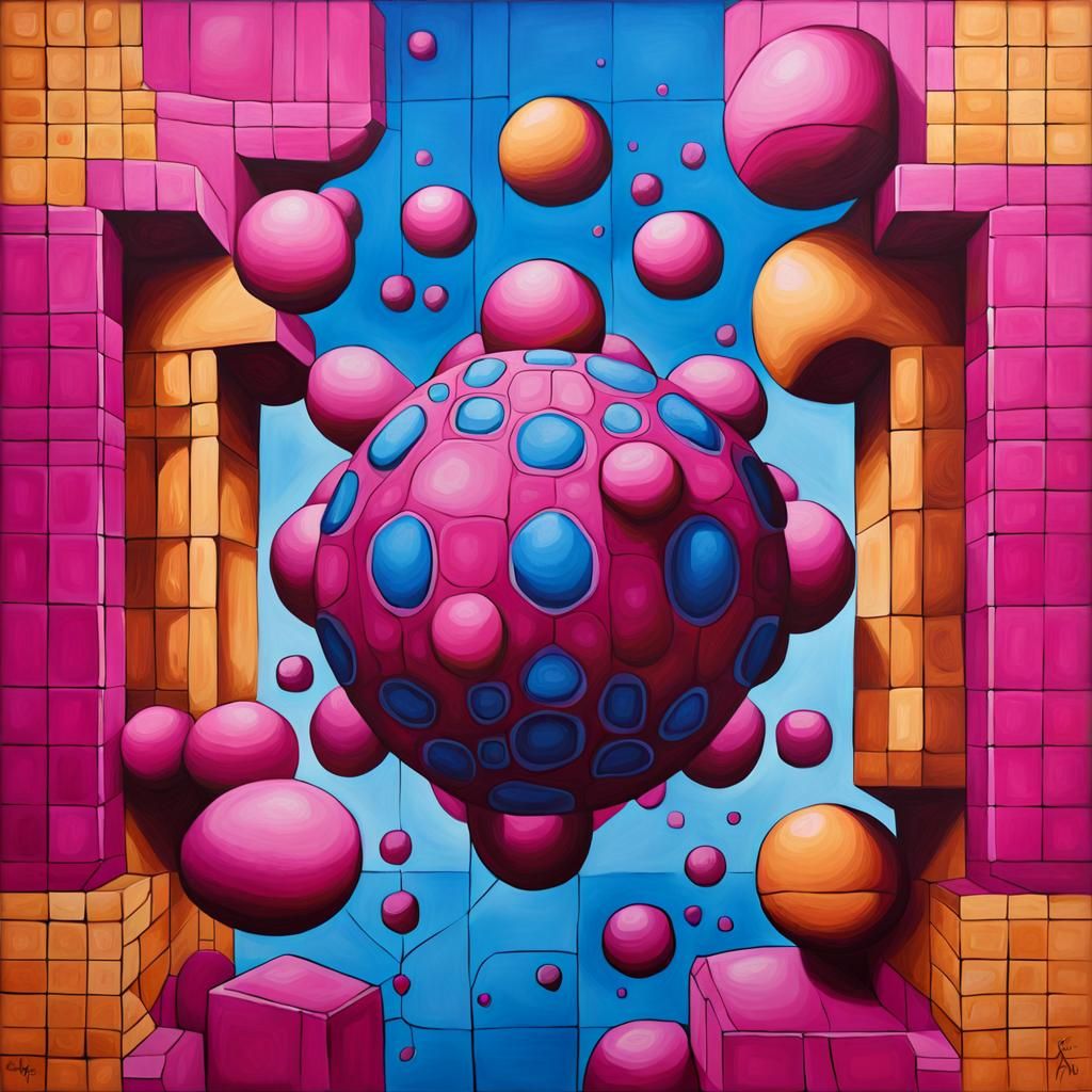 Surreal Cell Shading Painting of Gantalorps