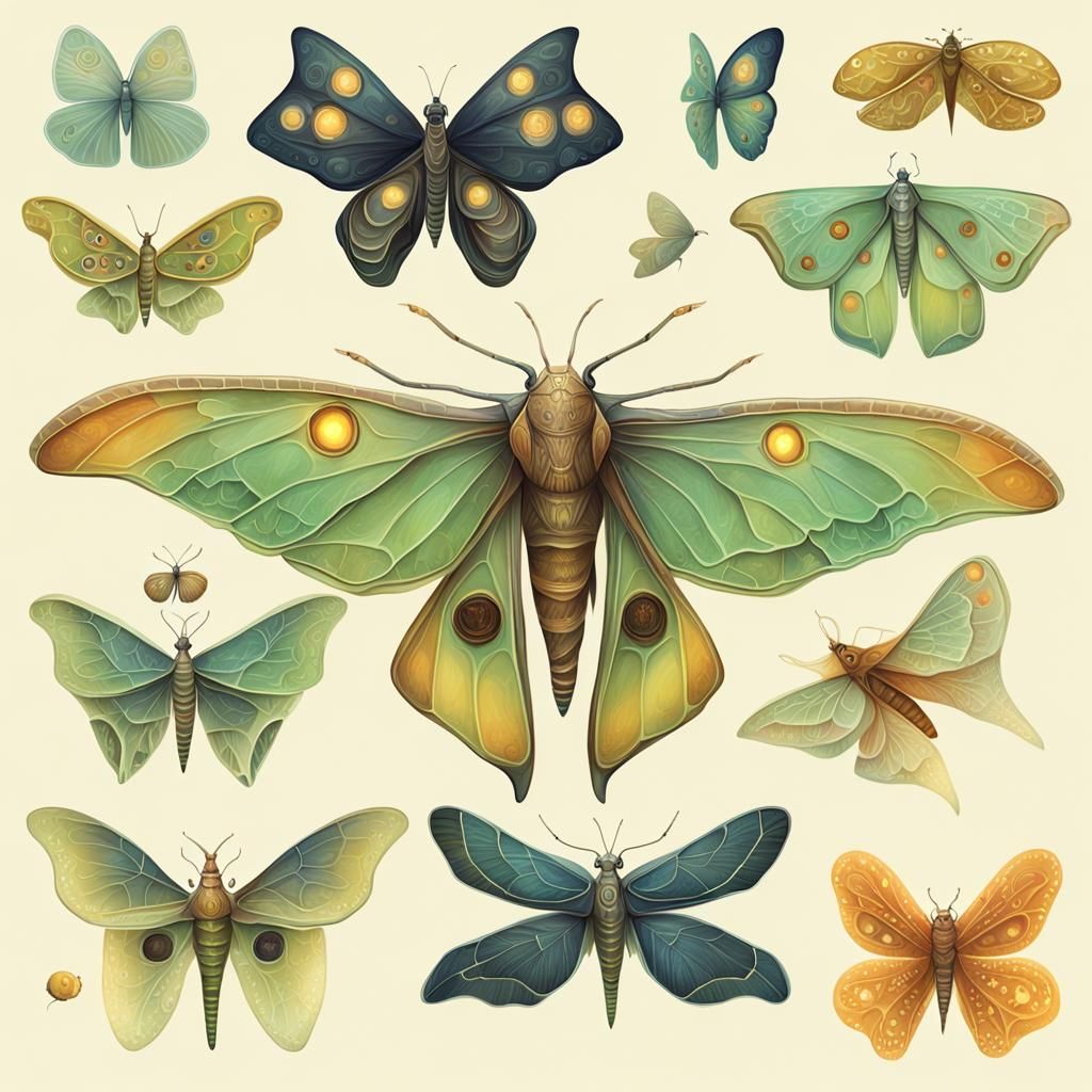 Alien Exoplanet with Firefly Sea Life Concept Art