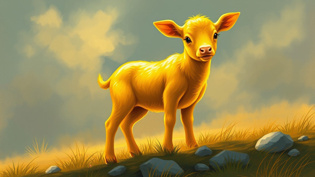 AI Image of The Little Golden Calf