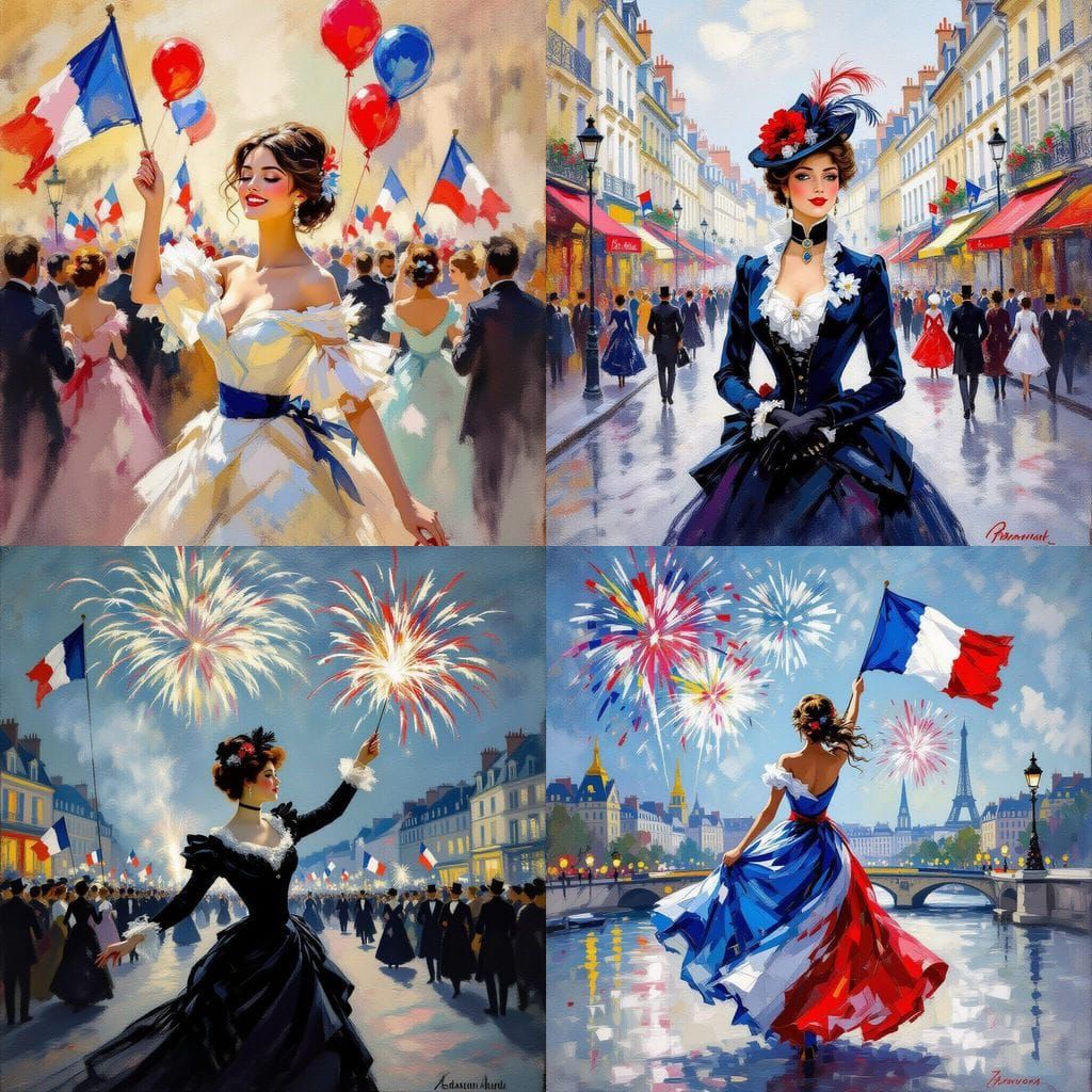 Fête Nationale Image Generated by AI