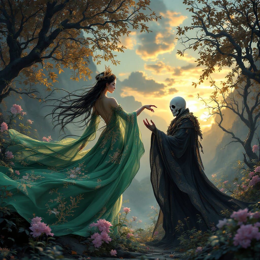 Surreal Goddess of Love Reaches out to God of Death in Haunt...