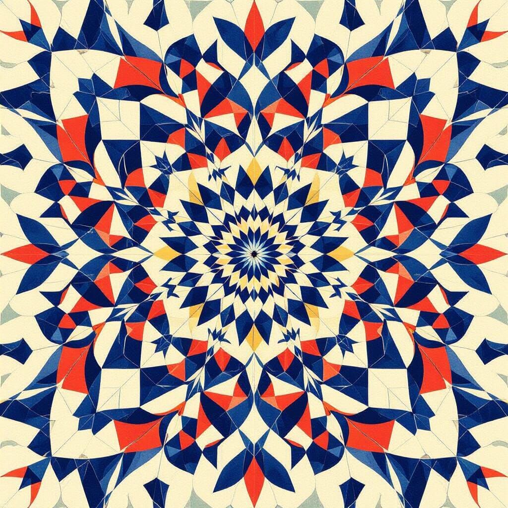 Fractured Collage Art with Recursive Fractals