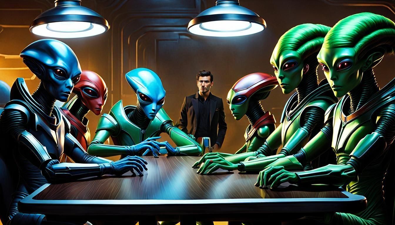 Man Standing at The Back of a Room